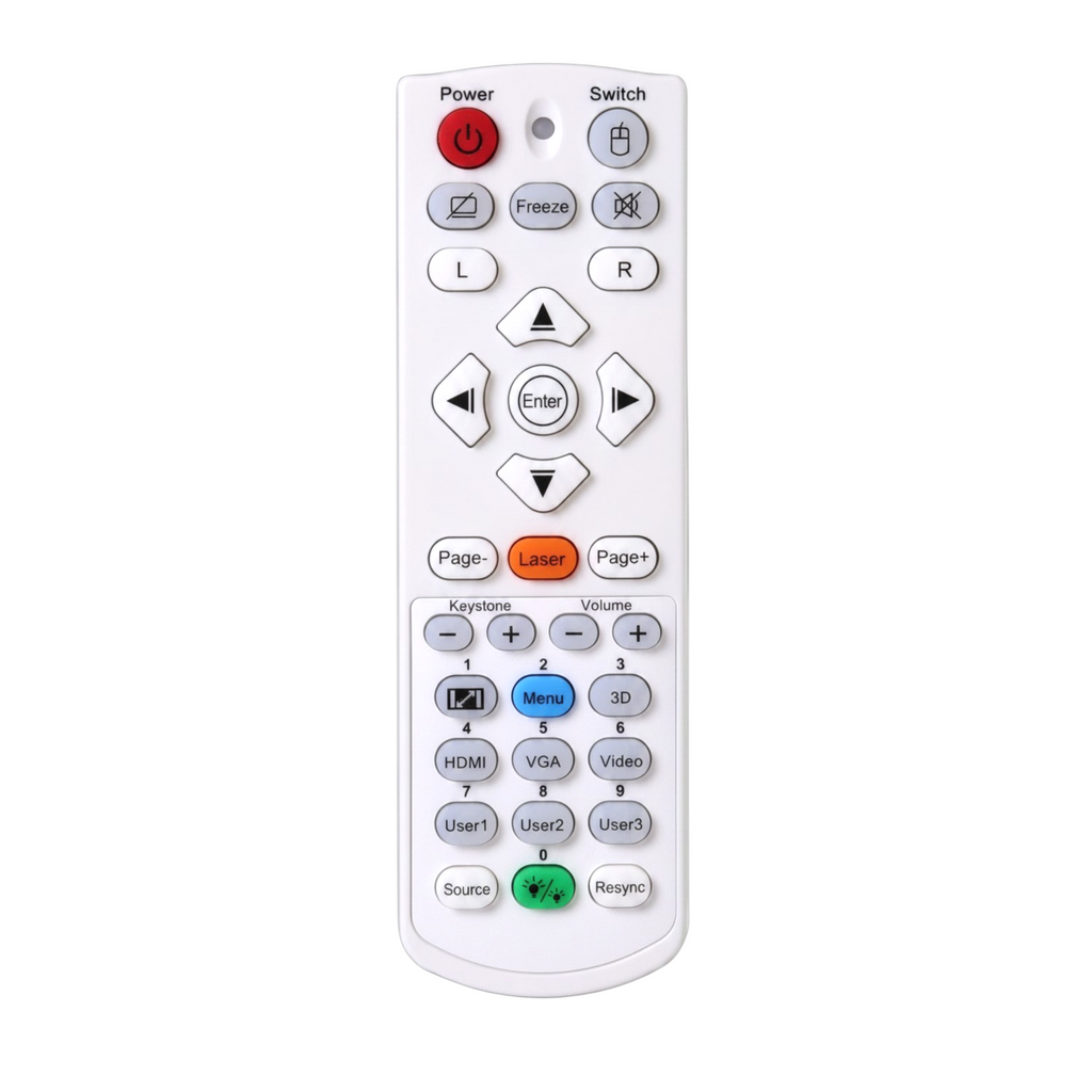 Optoma BR-5080C Projector Remote Control with Laser Pointer and Mouse Functions - BR-5080C