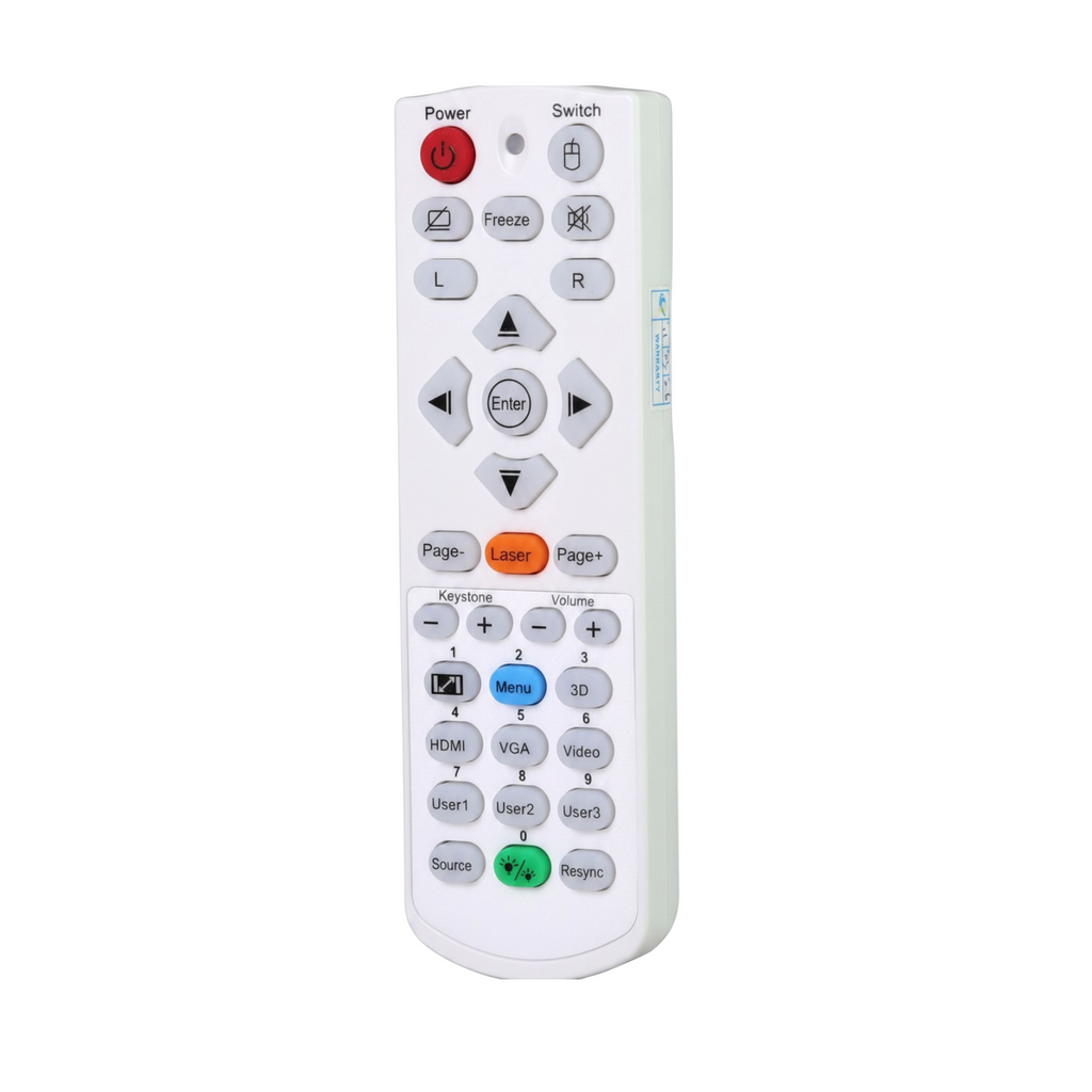 Optoma BR-5080C Projector Remote Control with Laser Pointer and Mouse Functions - BR-5080C