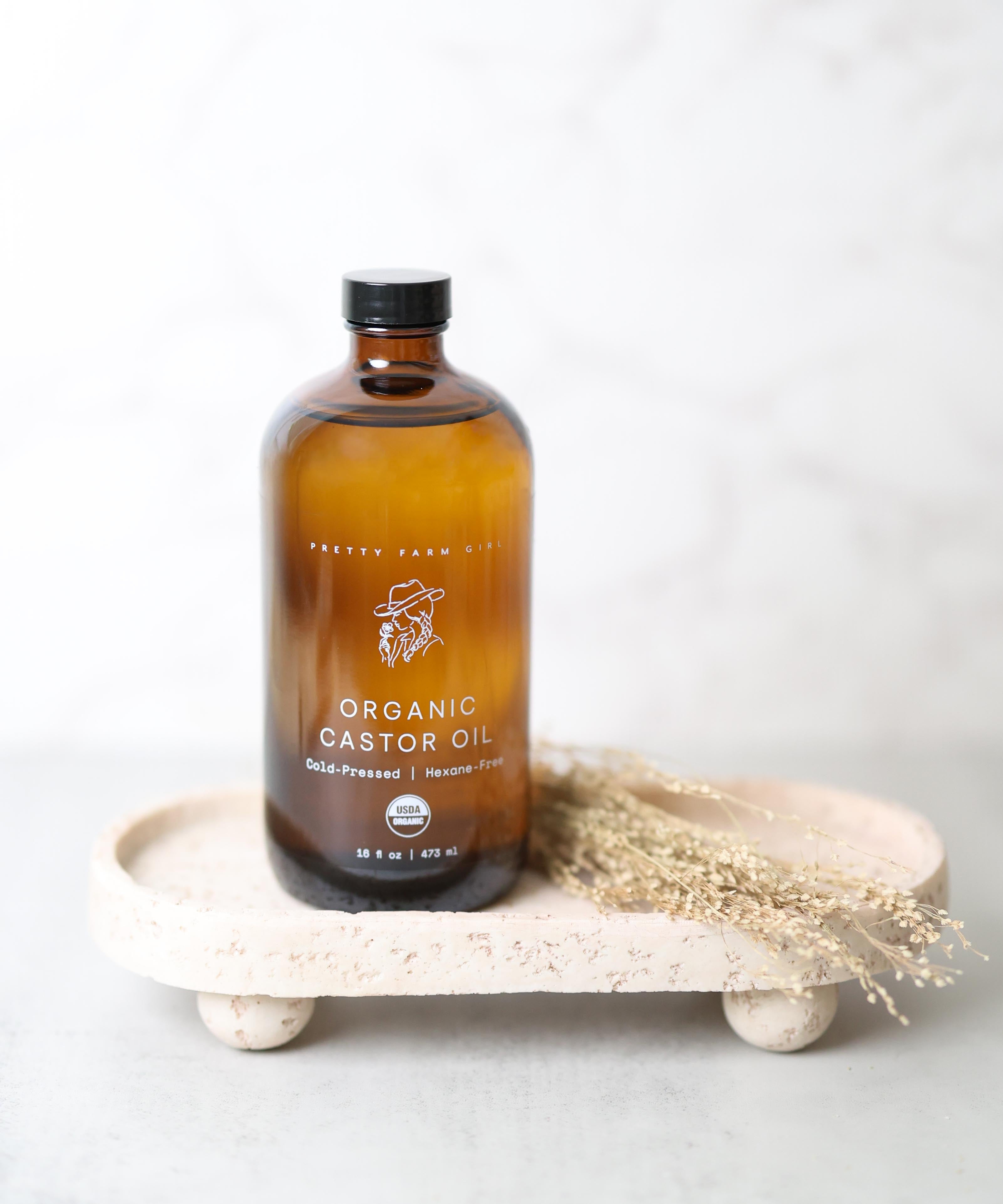 Pure Organic Cold Pressed Hexane-Free Castor Oil