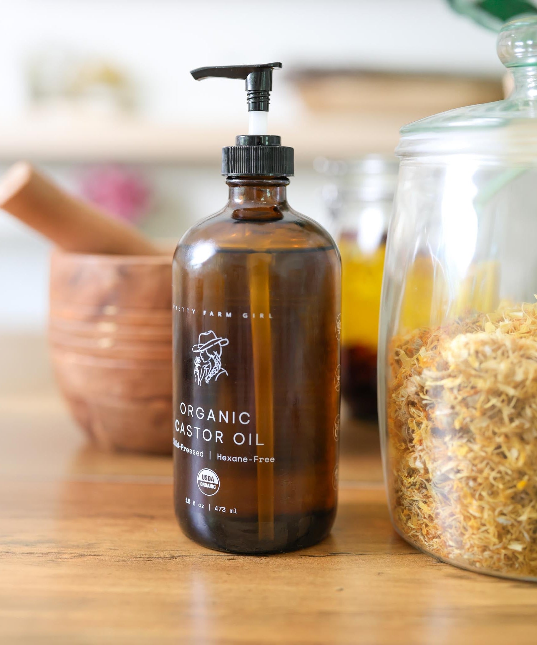 Pure Organic Cold Pressed Hexane-Free Castor Oil