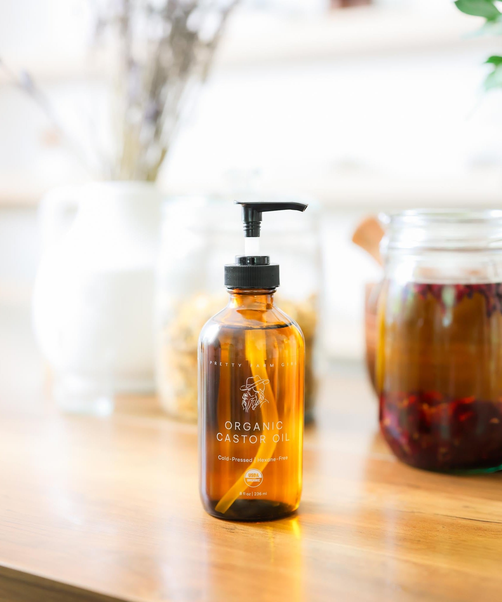 Pure Organic Cold Pressed Hexane-Free Castor Oil