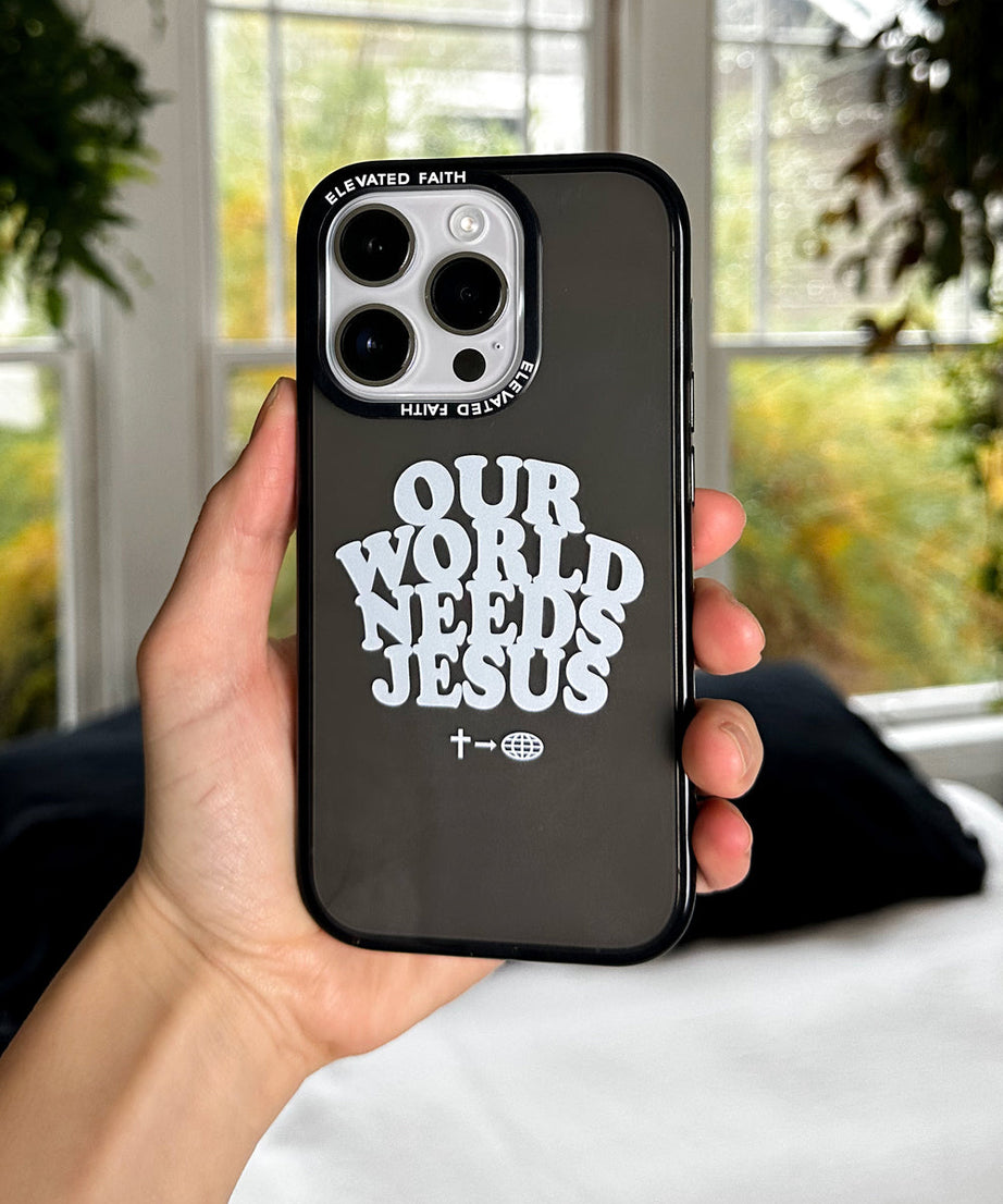 Unsere Welt braucht Jesus Handyhülle