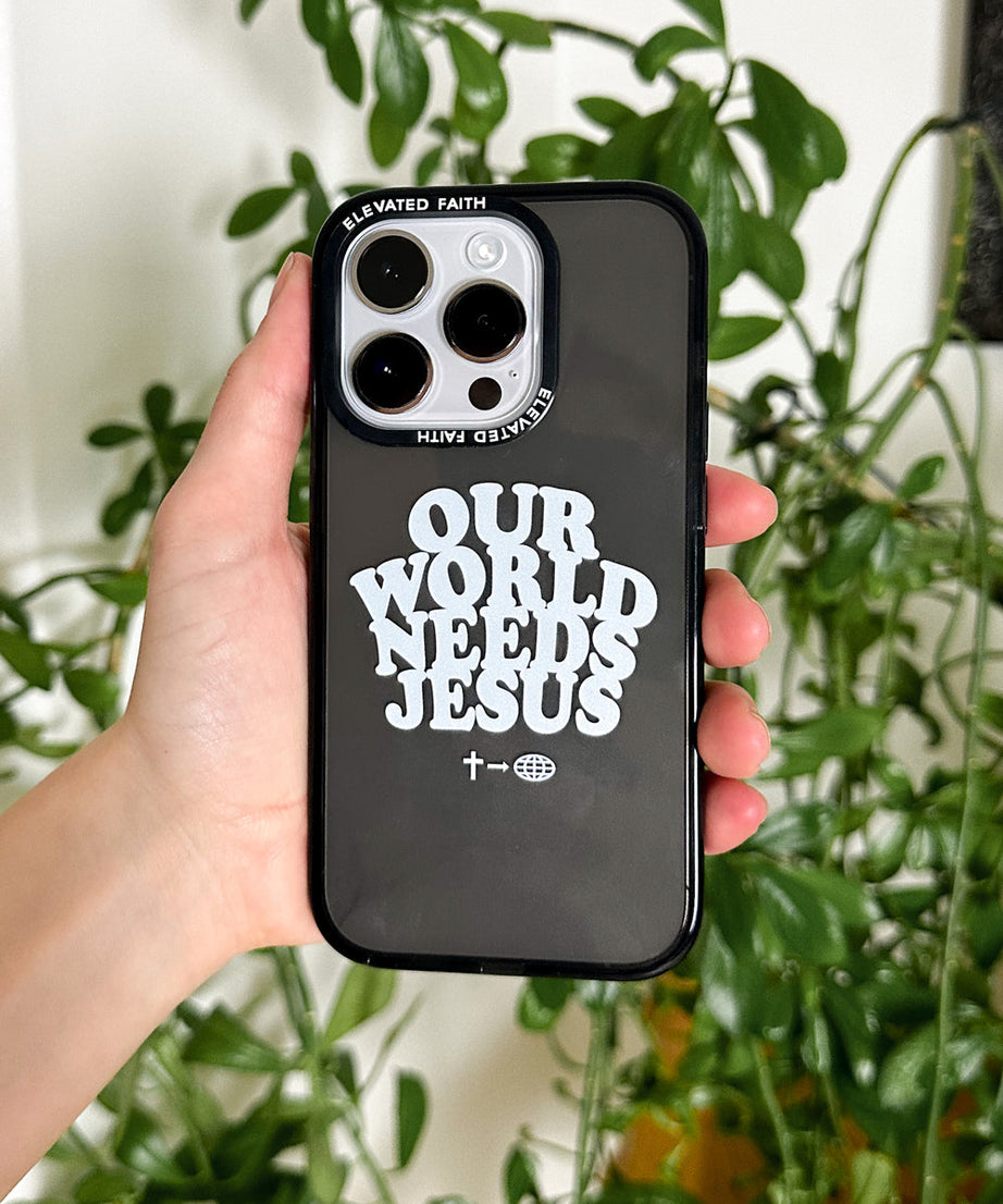 Unsere Welt braucht Jesus Handyhülle