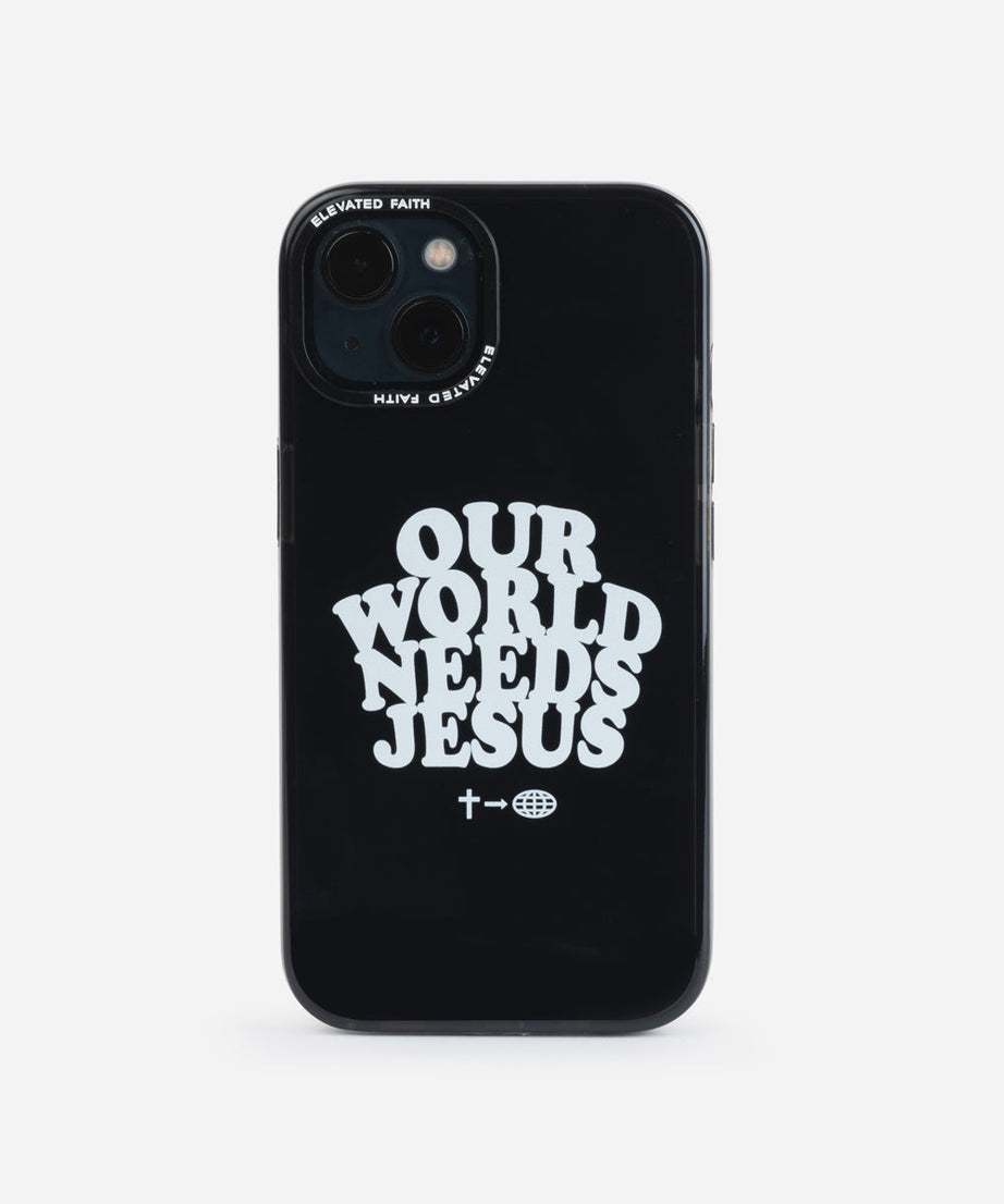 Unsere Welt braucht Jesus Handyhülle