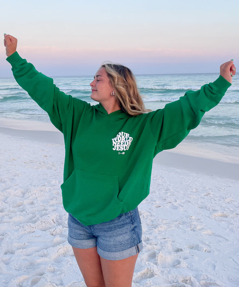 Our World Needs Jesus Unisex Hoodie