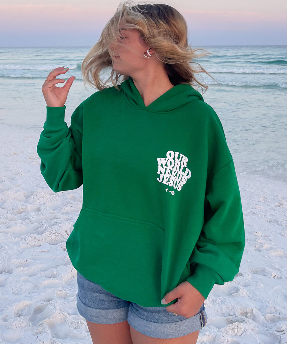 Our World Needs Jesus Unisex Hoodie