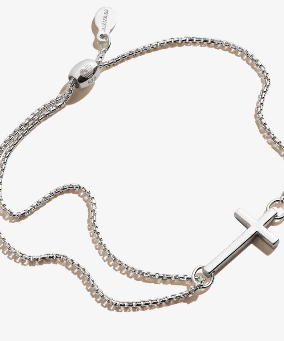 Pull Chain Cross Bracelet