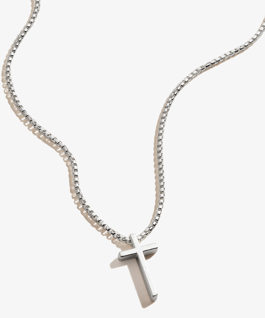 Cross Necklace, Sterling Silver