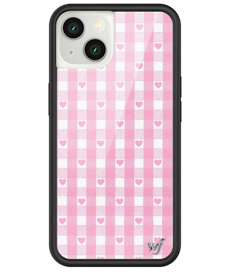 Gingham Hearts | Pink iPhone Case
