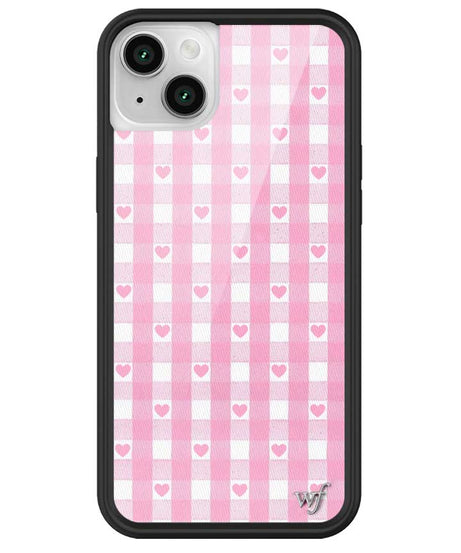 Gingham Hearts | Pink iPhone Case