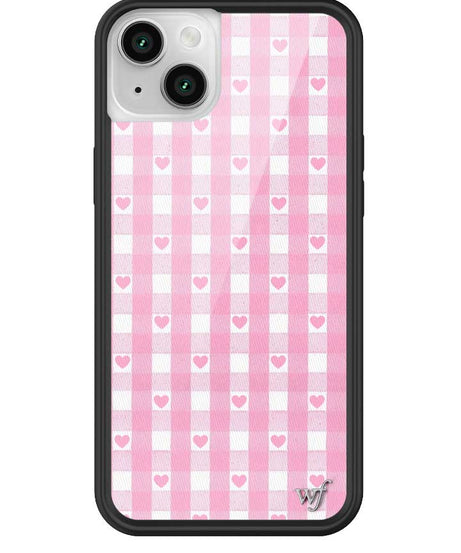 Gingham Hearts | Pink iPhone Case