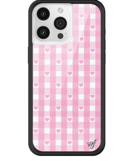 Gingham Hearts | Pink iPhone Case