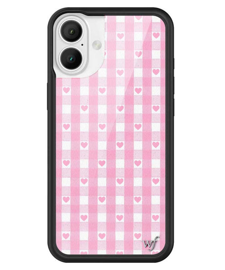 Gingham Hearts | Pink iPhone Case
