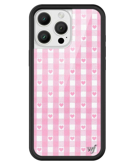 Gingham Hearts | Pink iPhone Case