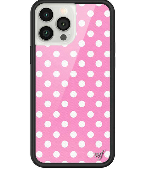 Polka Dot | Pink and White iPhone Case