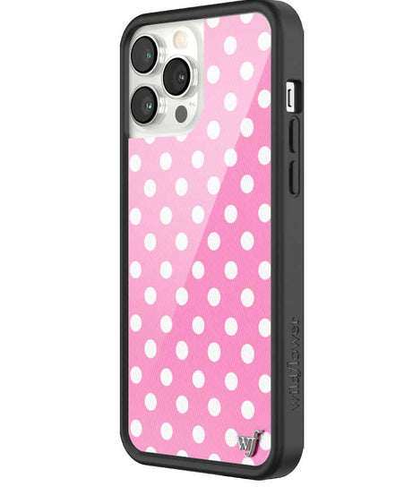 Polka Dot | Pink and White iPhone Case