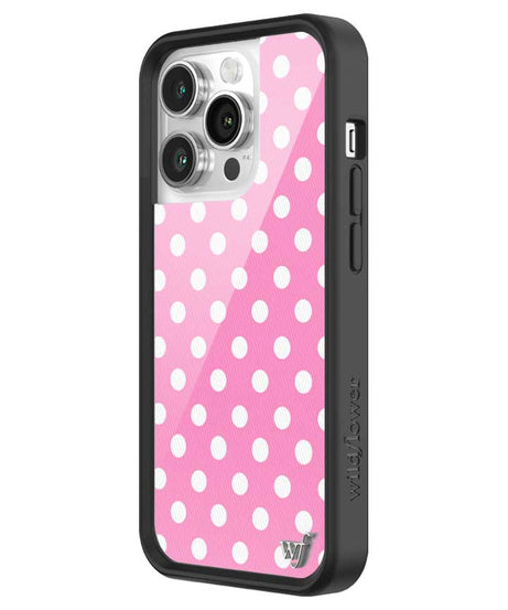 Polka Dot | Pink and White iPhone Case
