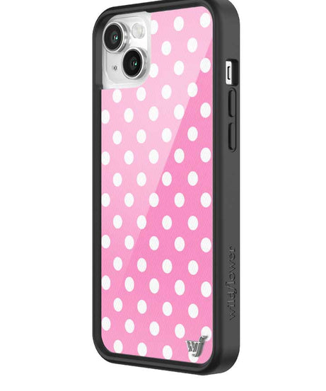 Polka Dot | Pink and White iPhone Case