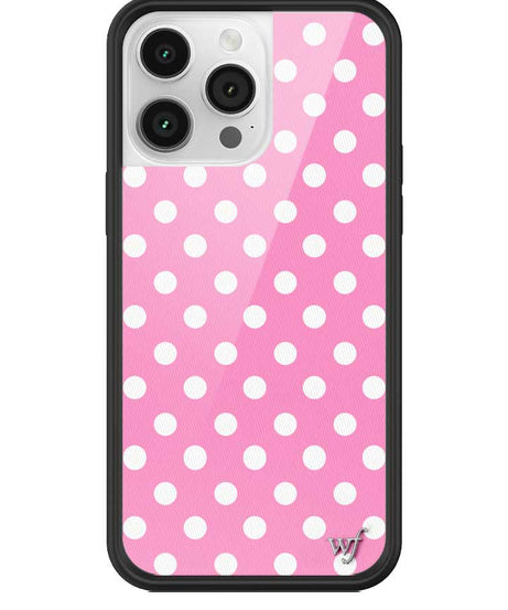 Polka Dot | Pink and White iPhone Case