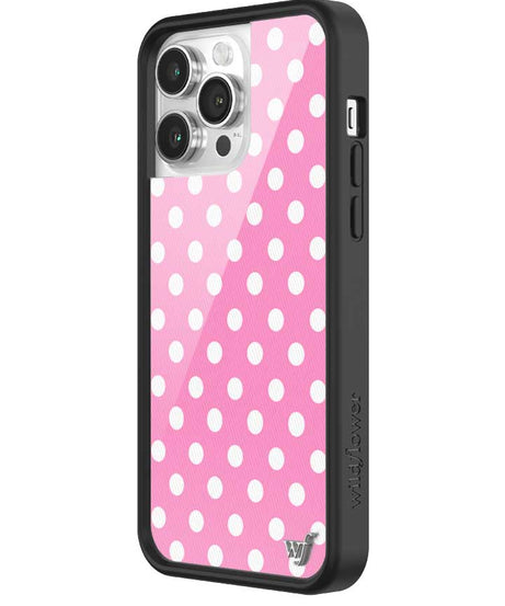 Polka Dot | Pink and White iPhone Case