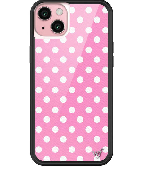 Polka Dot | Pink and White iPhone Case