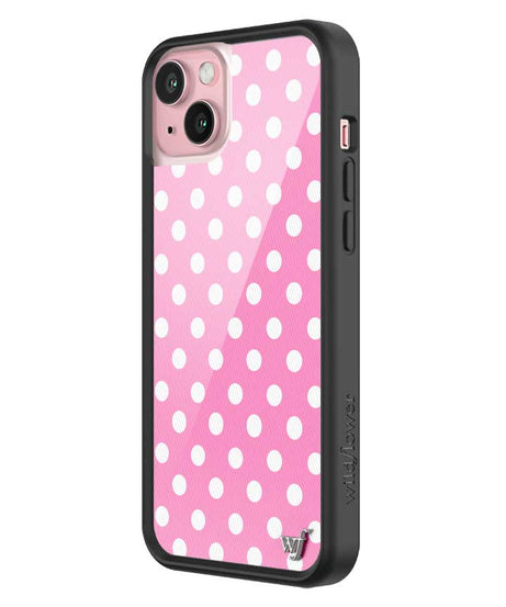Polka Dot | Pink and White iPhone Case