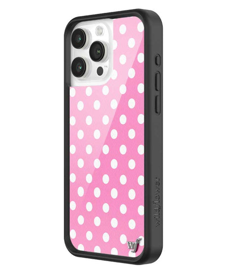 Polka Dot | Pink and White iPhone Case