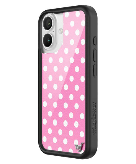 Polka Dot | Pink and White iPhone Case