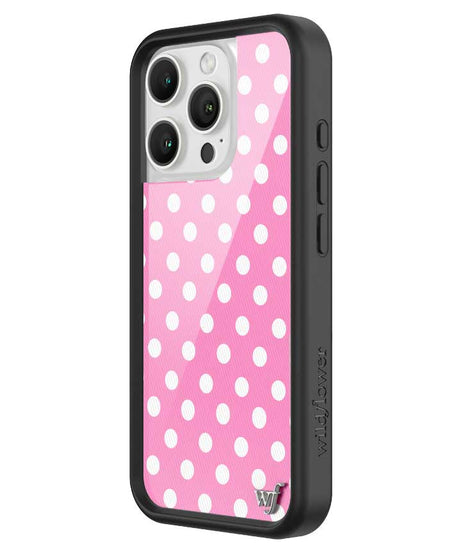 Polka Dot | Pink and White iPhone Case