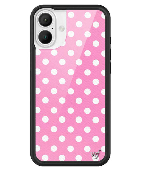 Polka Dot | Pink and White iPhone Case