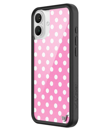 Polka Dot | Pink and White iPhone Case