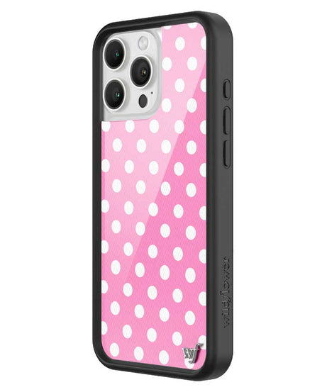 Polka Dot | Pink and White iPhone Case