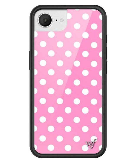 Polka Dot | Pink and White iPhone Case