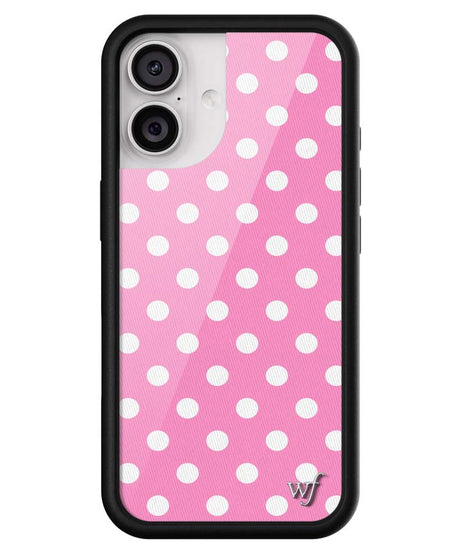 Polka Dot | Pink and White iPhone Case