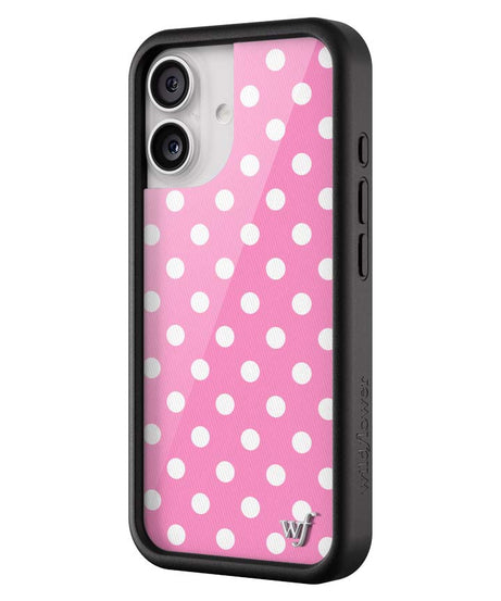 Polka Dot | Pink and White iPhone Case