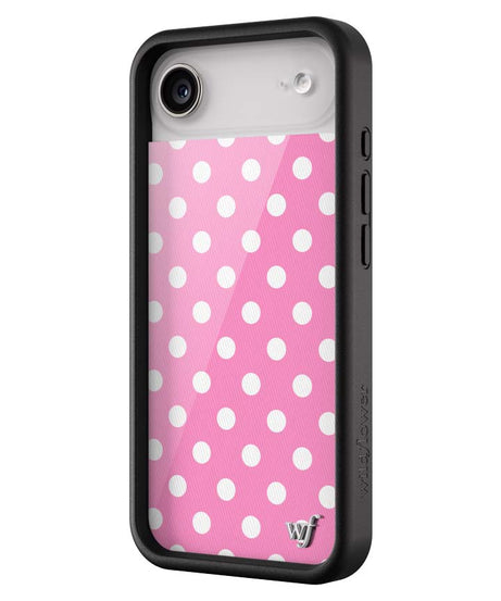Polka Dot | Pink and White iPhone Case