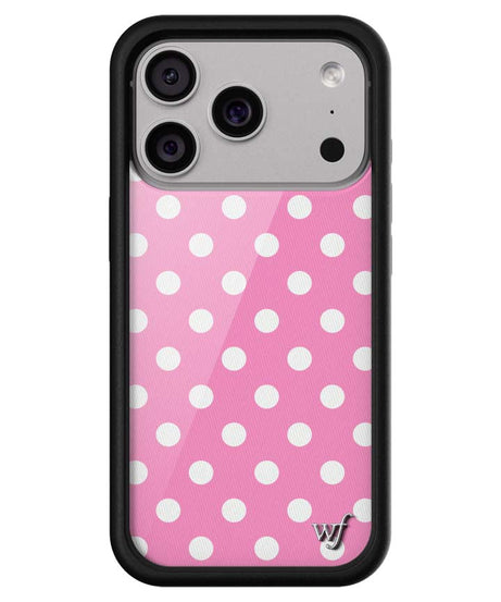 Polka Dot | Pink and White iPhone Case