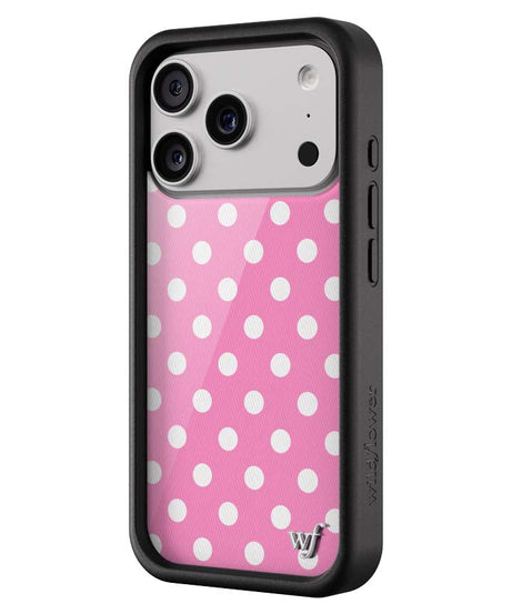 Polka Dot | Pink and White iPhone Case