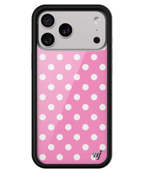 Polka Dot | Pink and White iPhone Case