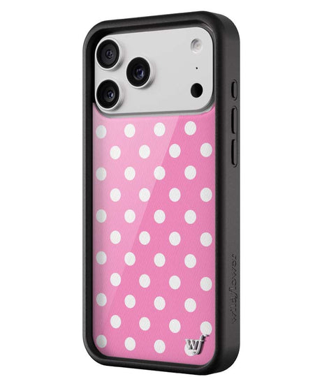 Polka Dot | Pink and White iPhone Case