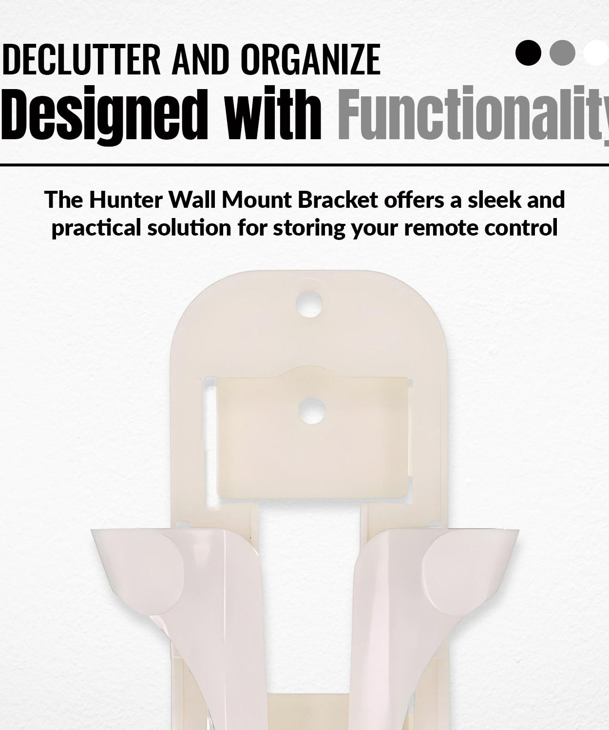 Anderic 99122WM Replacement Wall Mount Bracket for Hunter 99122 and 99123 Ceiling Fan Remote Controls