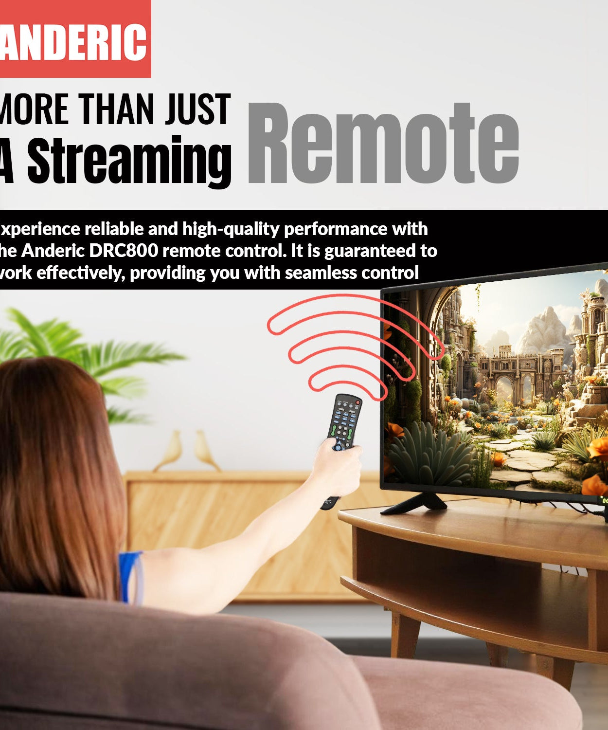 Anderic DRC800 DVR and Cable Box Remote Control for Motorola, Scientific Atlanta, and others