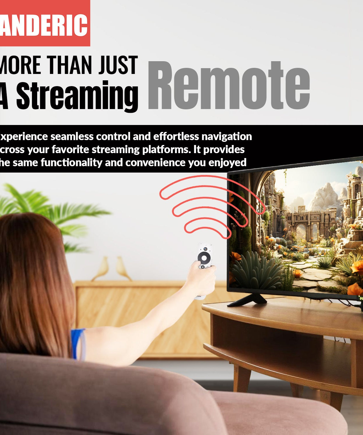 ONN 025C008 for Android TV 2K FHD Streaming Stick / 4K UHD Streaming Device Streaming Remote Control