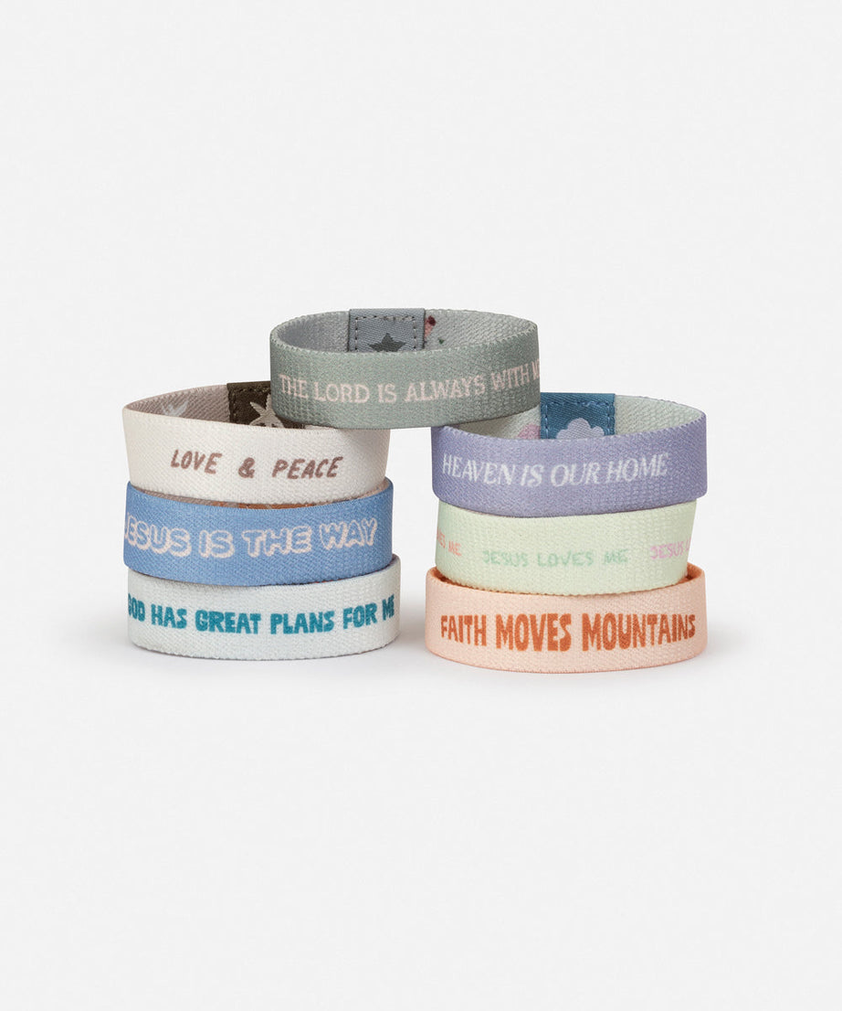Pastel Kids Reversible Wristband Pack