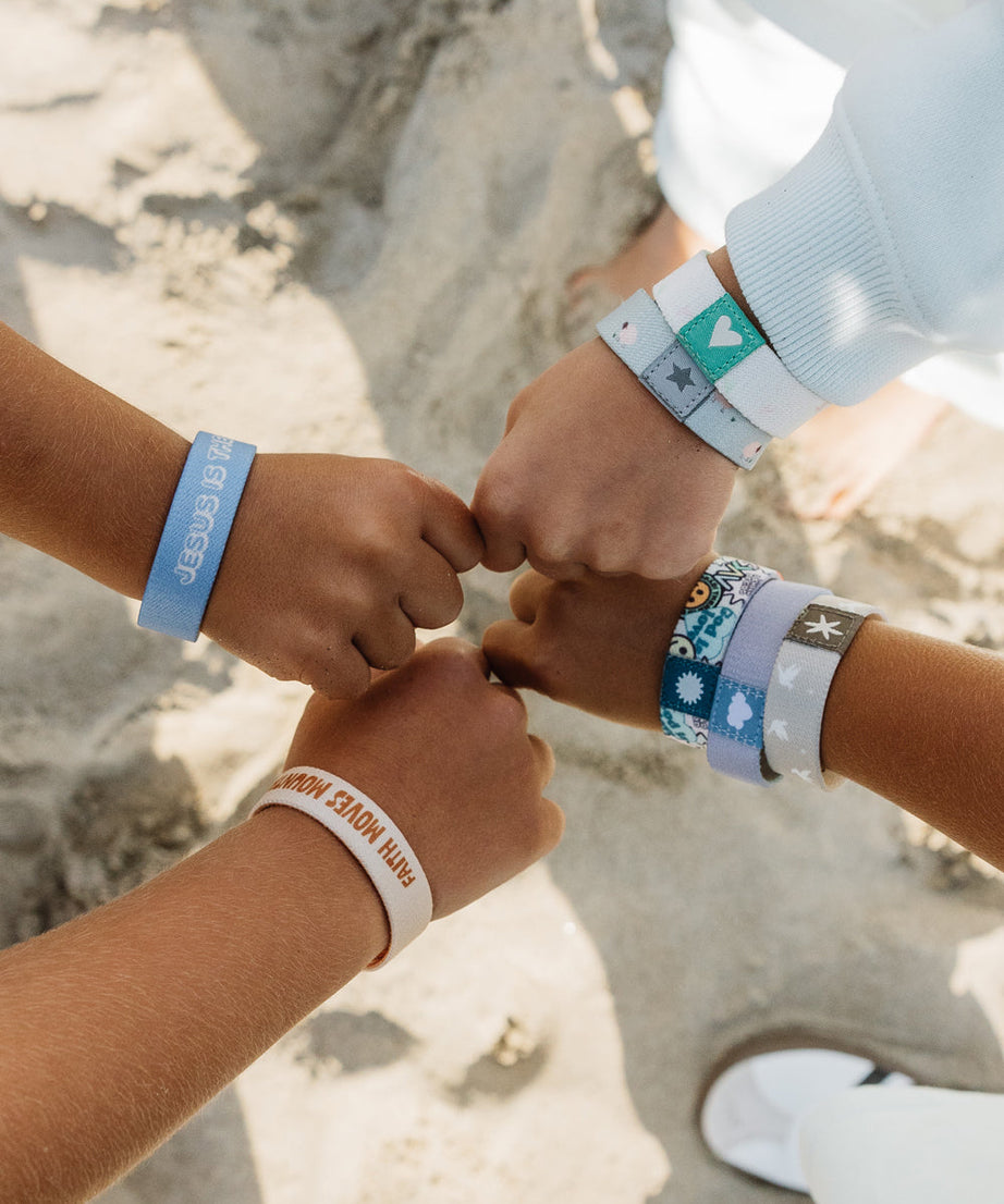 Pastel Kids Reversible Wristband Pack