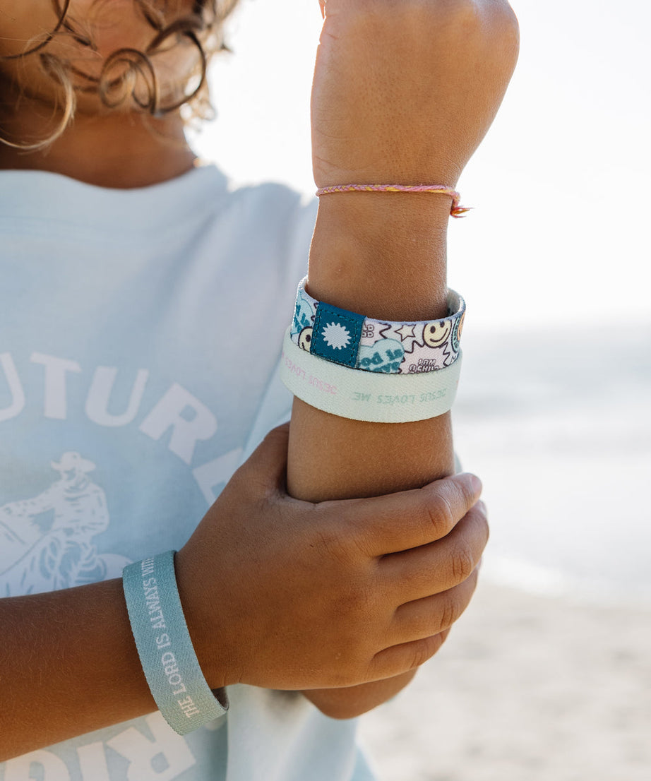 Pastel Kids Reversible Wristband Pack