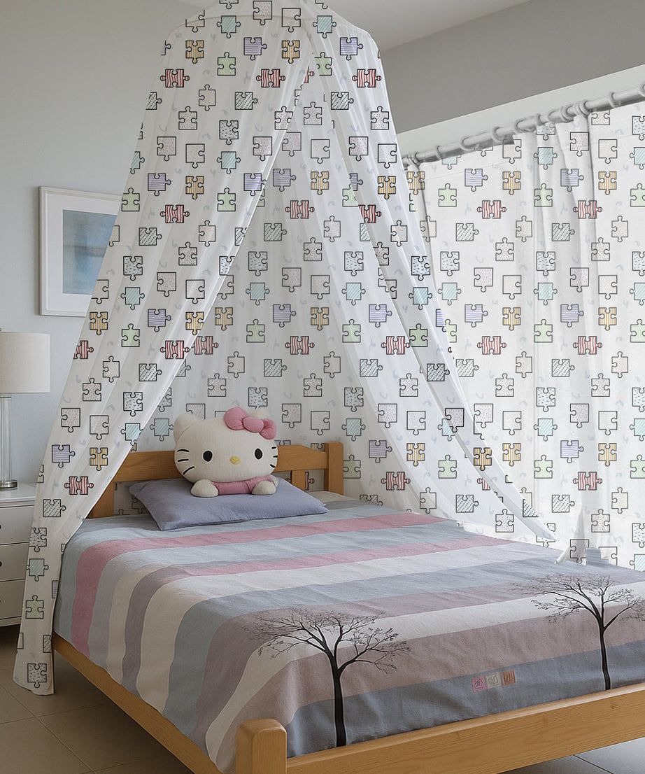 Patterned Puzzle Printed Canopy