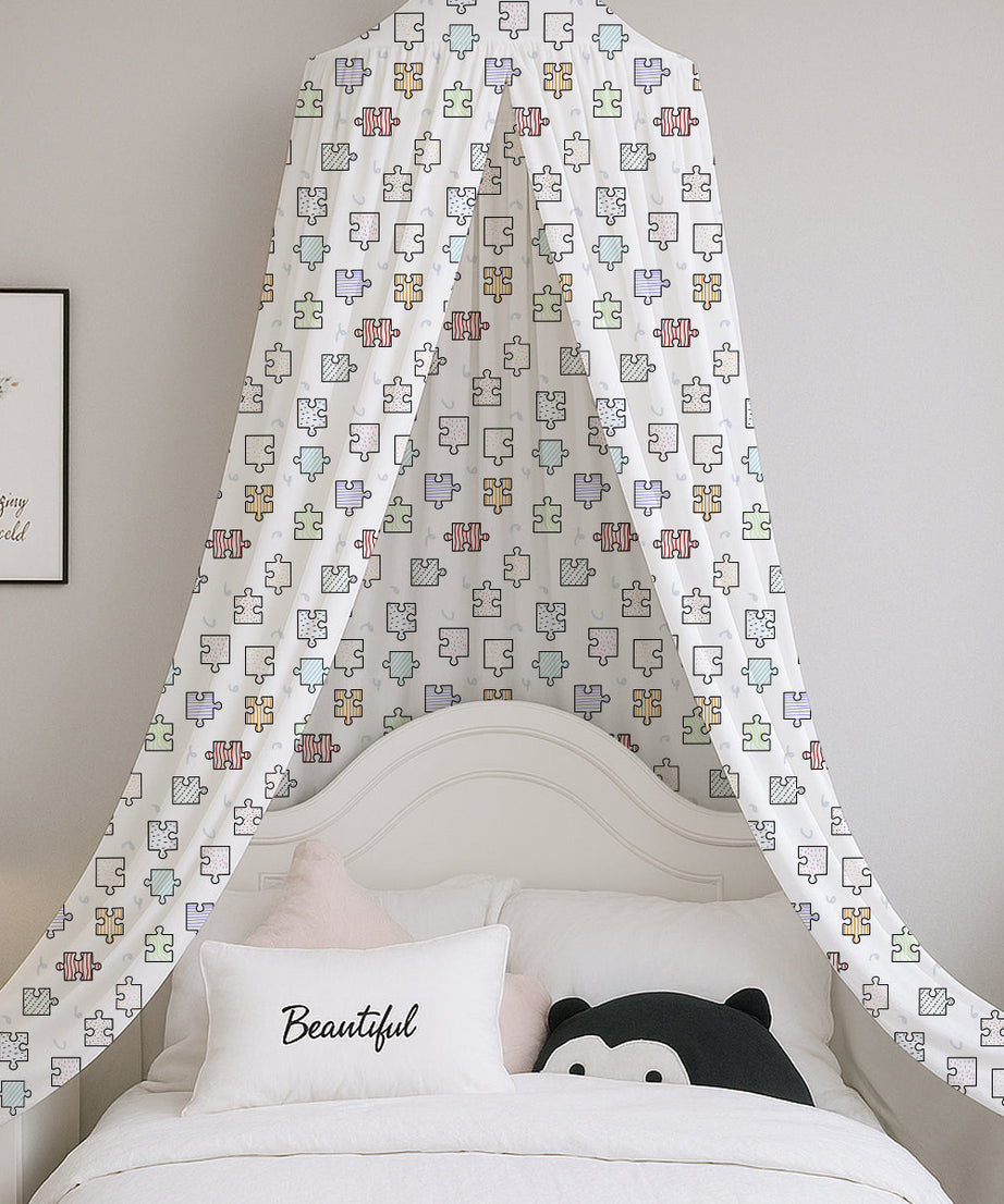 Patterned Puzzle Printed Canopy