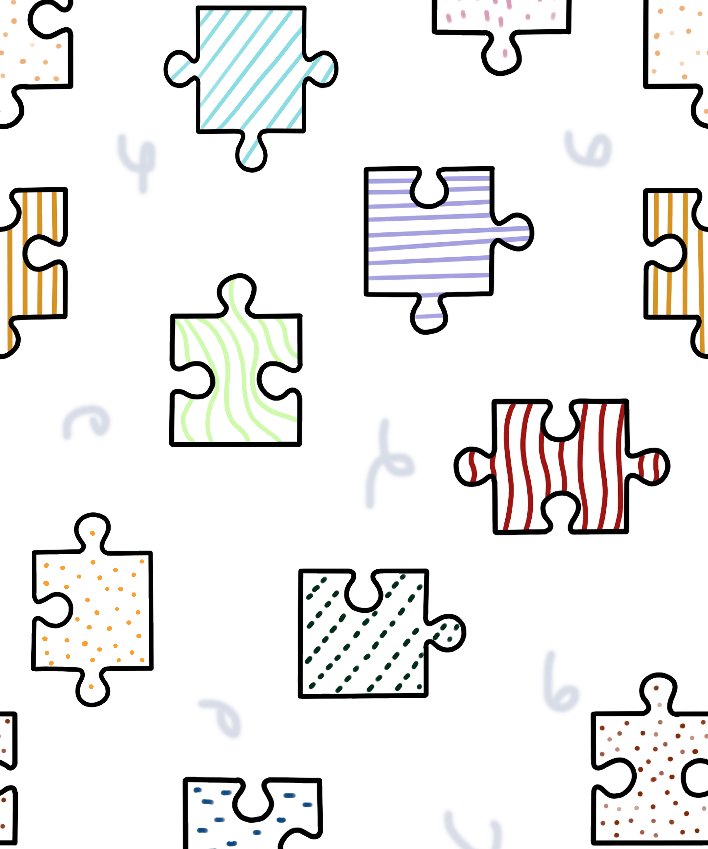 Patterned Puzzle Printed Canopy