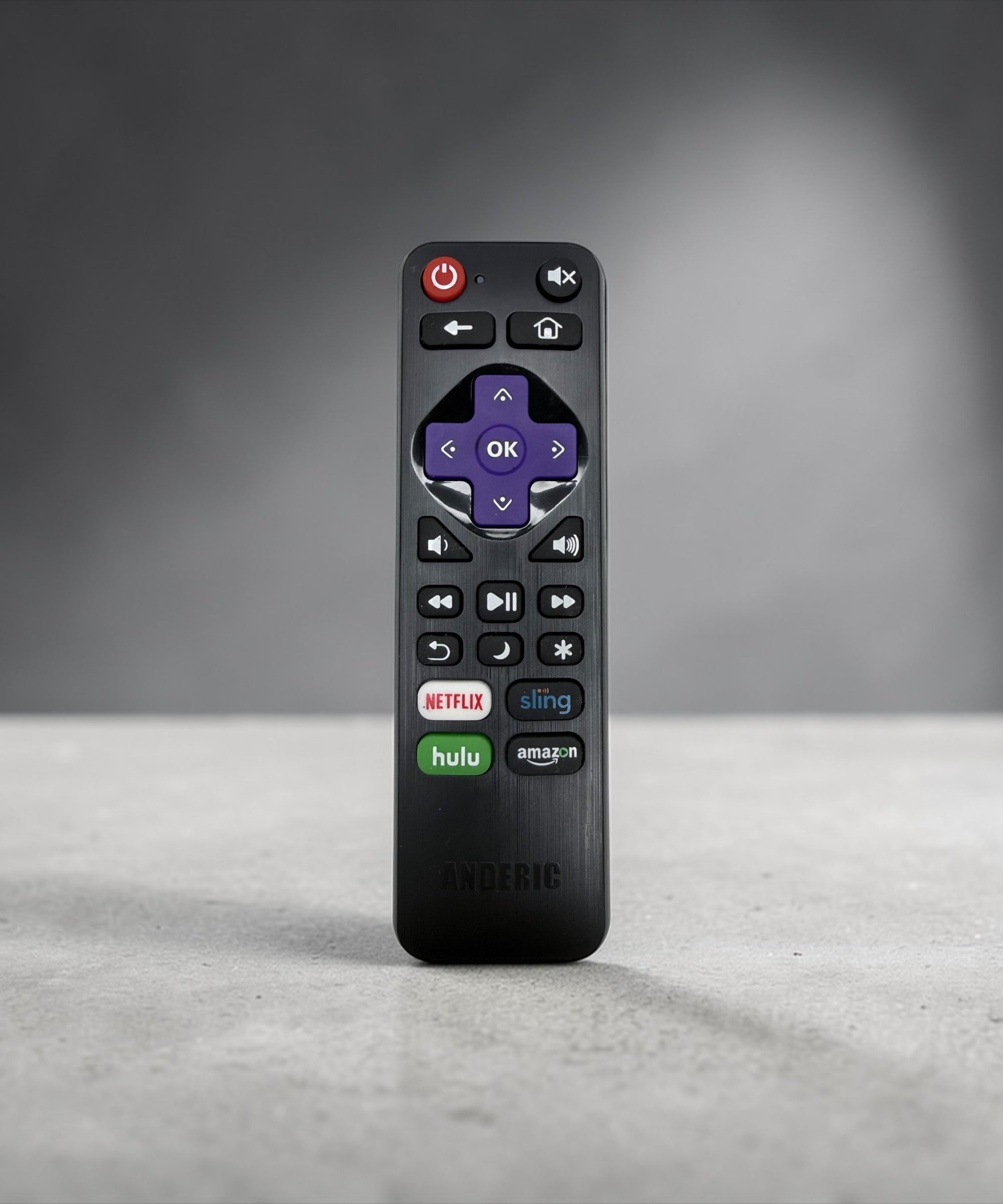 Anderic RRLF16 Replacement Remote Control for Roku TVs such as ONN, Hisense, Philips, TCL, RC-AFIR, RC-ALIR, RC280